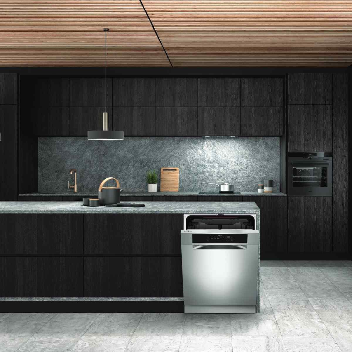 AEG FFE73600PM 60cm Built-Under Stainless Steel Dishwasher - Factory Seconds