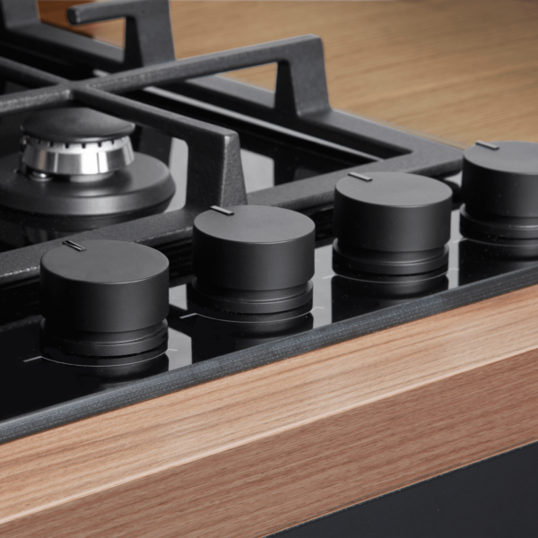 Fulgor FGP6401BV 60cm Gas Cooktop, Black Glass