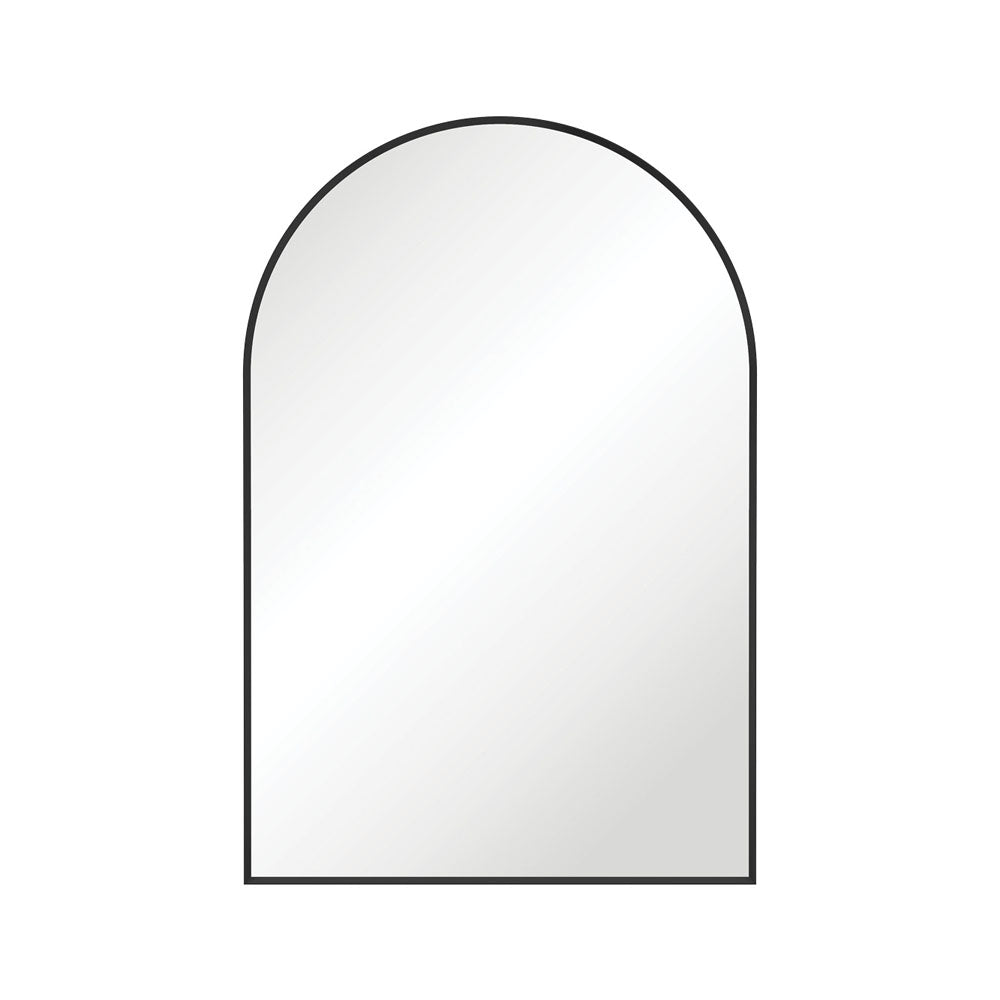 Fienza FMA6090B Arch Matte Black Framed Mirror, 600 x 900mm