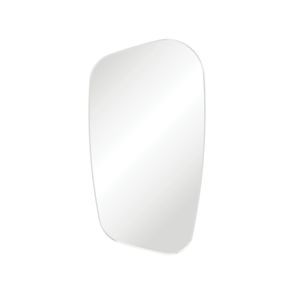 Fienza FMCA65120W Capriccio Matte White Asymmetrical Framed Mirror, 650 x 1200mm