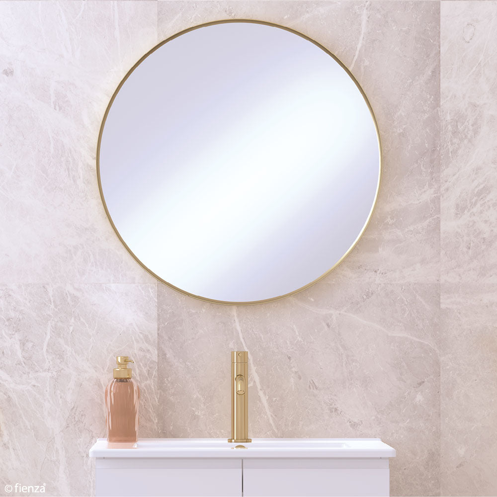 Fienza FMR60W Matte White Framed Mirror, 600mm