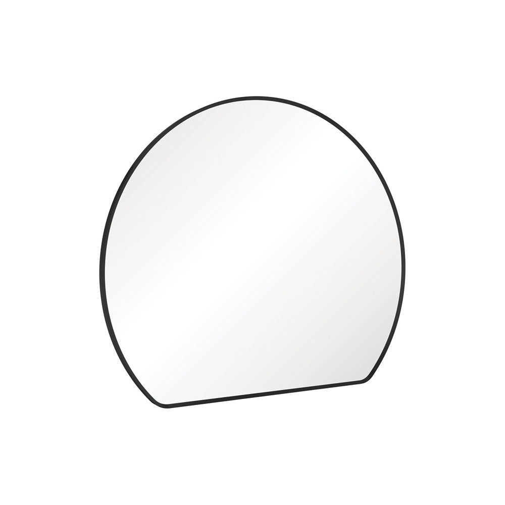 Fienza FMSR80B Sunrise Matte Black Round Framed Mirror, 800 x 690