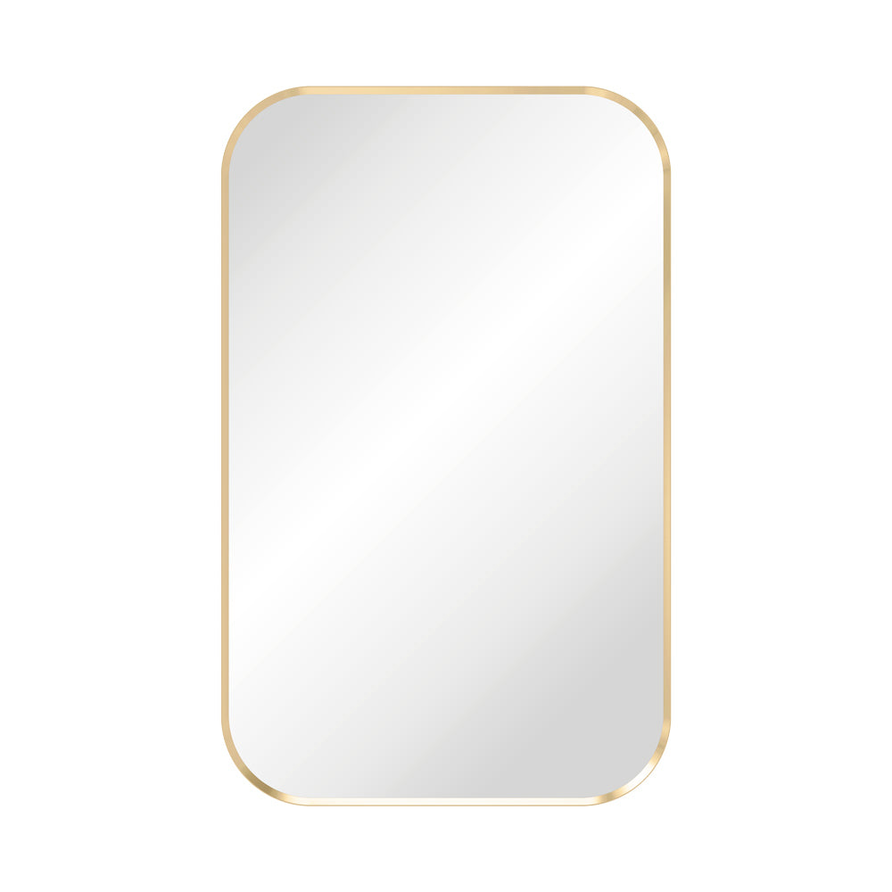 Fienza FMSS6090UB Tono Urban Brass Soft Square Framed Mirror, 600 x 900mm