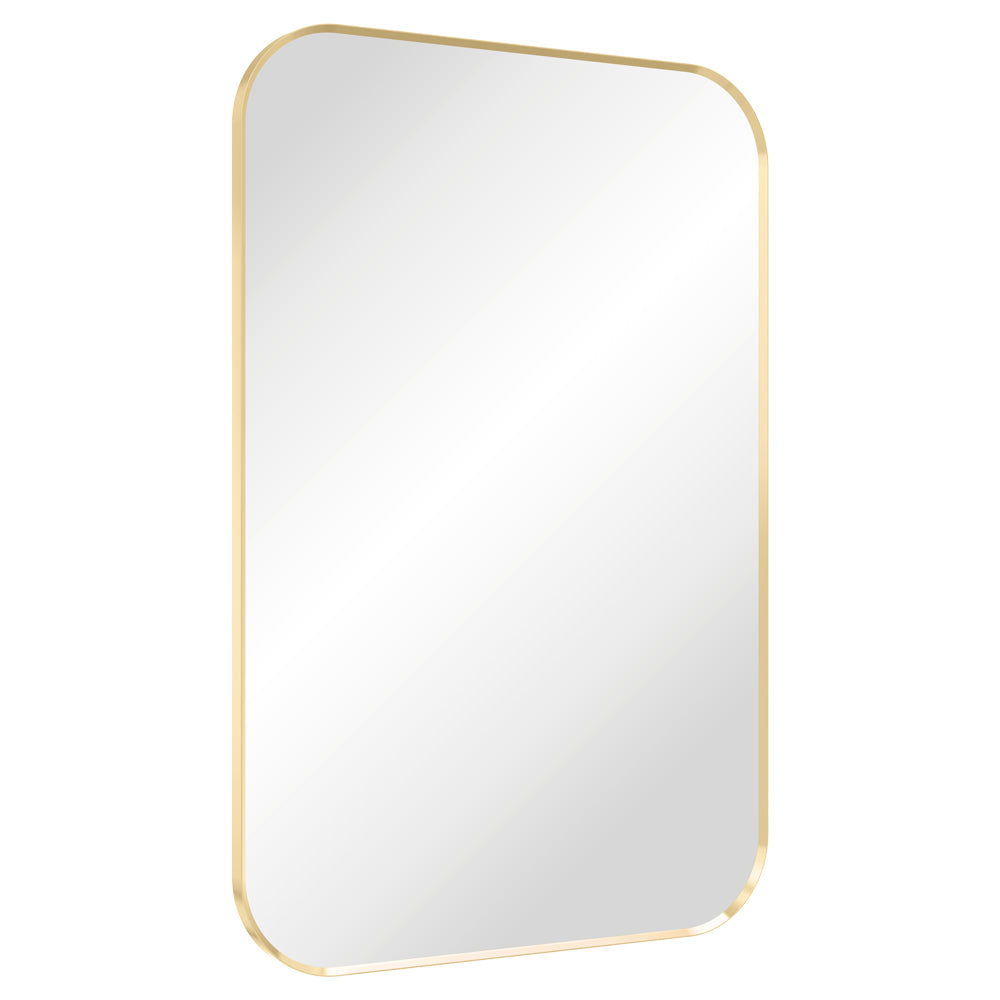 Fienza FMSS6090UB Tono Urban Brass Soft Square Framed Mirror, 600 x 900mm