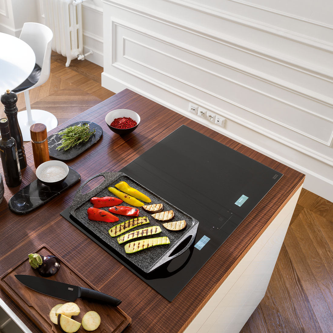 Franke FMY808IFPBK Mythos 77cm Black Glass Induction Cooktop