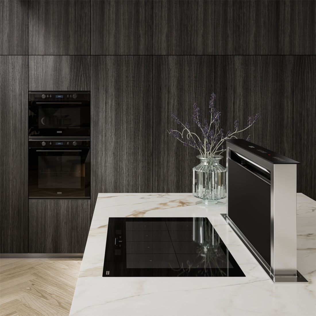 Franke FMY808IFPBK Mythos 77cm Black Glass Induction Cooktop