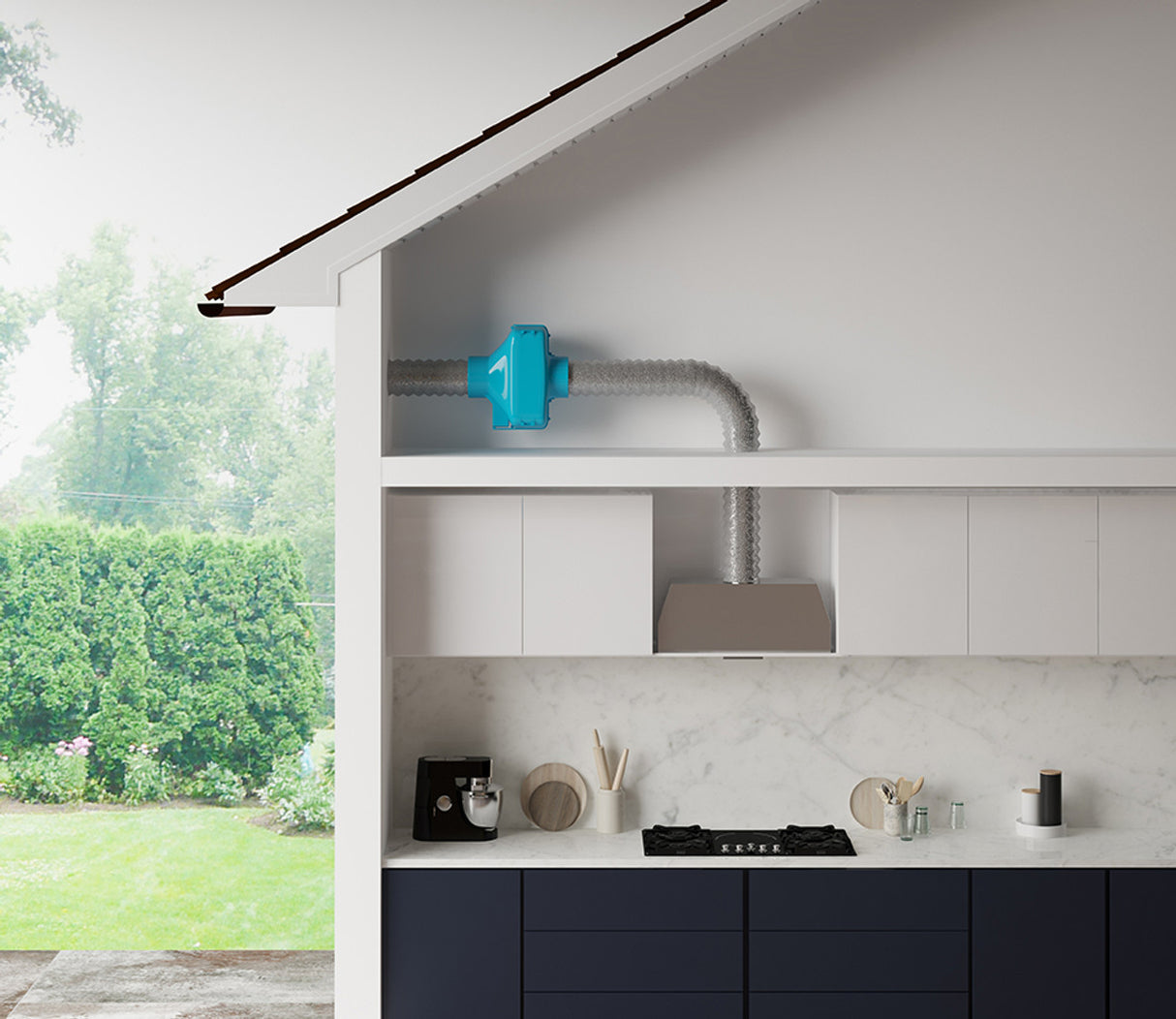 Falmec FP3MLD90S2-IR1140 90cm Milano+ Deep Undermount Rangehood with Internal Roof Motor