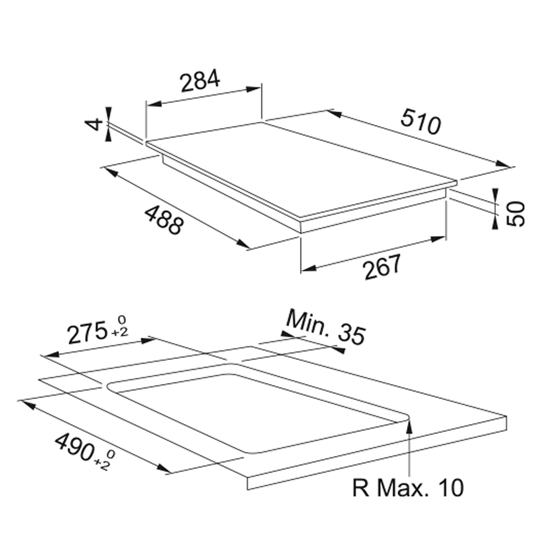 Franke FSM302IBK Urban 30cm Black Glass Induction Cooktop