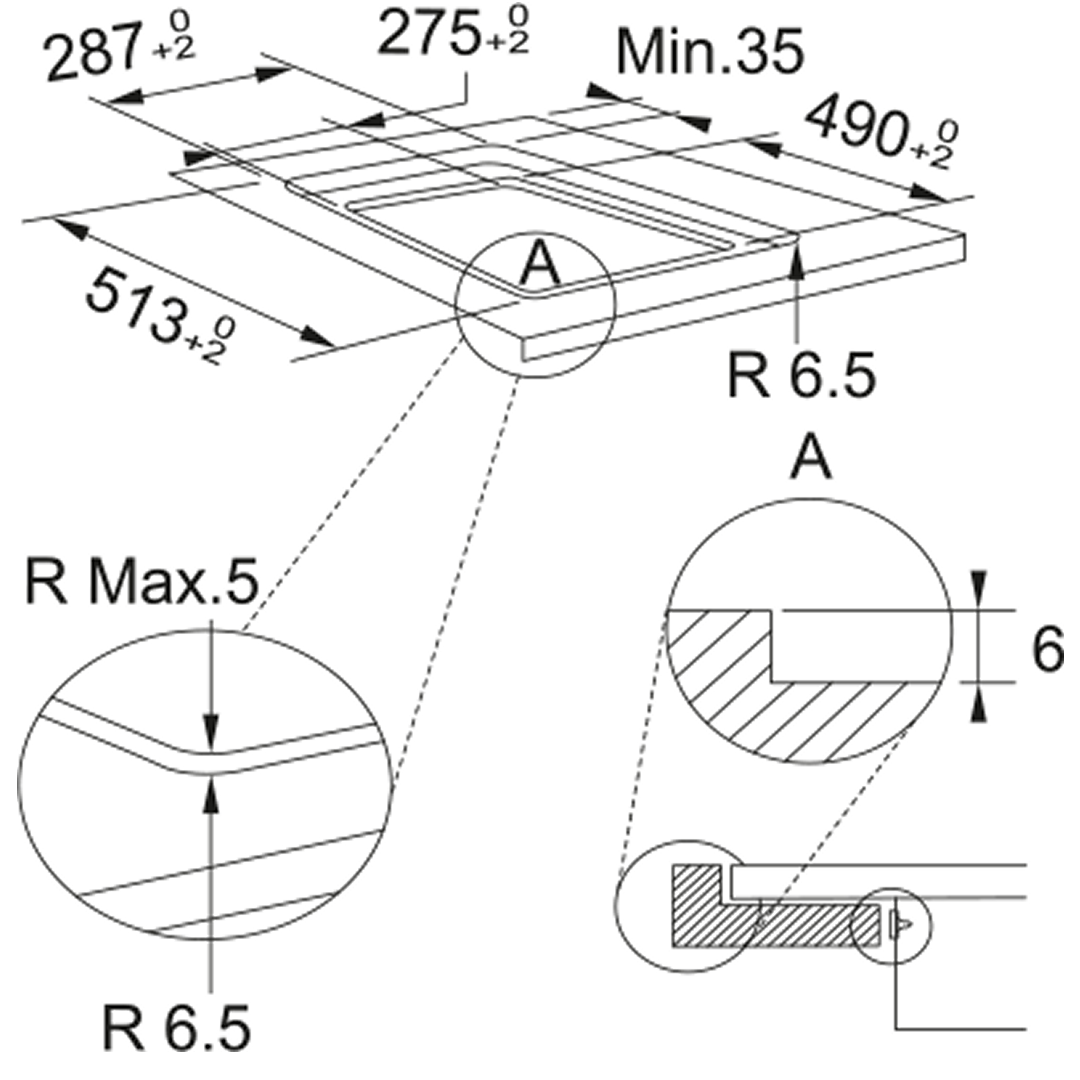 Franke FSM302IBK Urban 30cm Black Glass Induction Cooktop