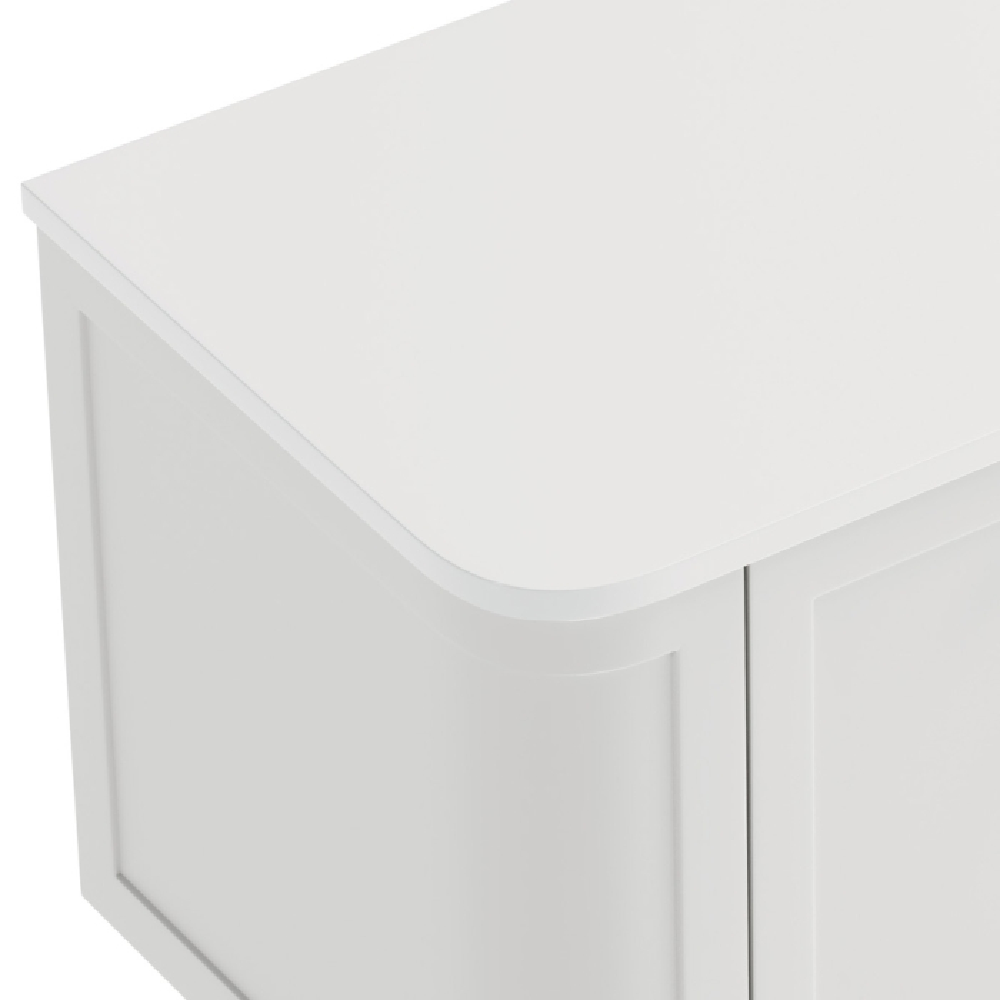 Fienza 503-164 Crystal Pure Curved Stone 1500mm (No Tap Hole)