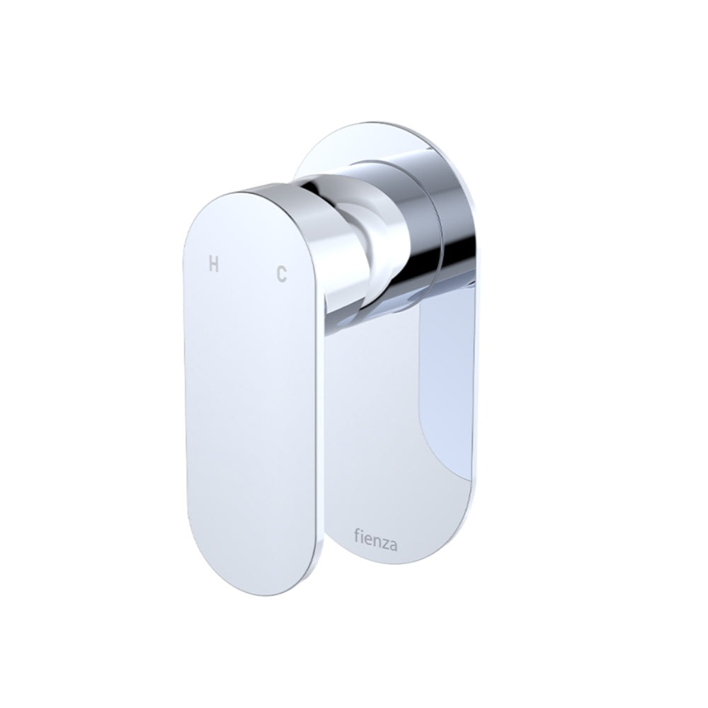 Fienza 234101-LF-KIT Empire Slim Wall Mixer, Oval Plate, Lead Free, Chrome