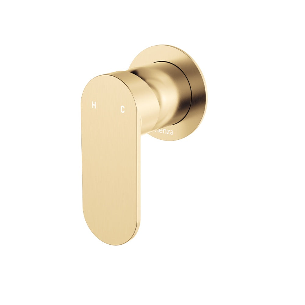 Fienza 234101UB-2-LF Empire Slim Wall Mixer, Round Plate, Lead Free, Urban Brass