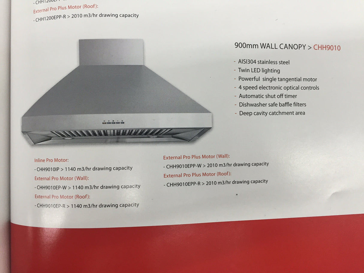 Highland CHH9010IP Off board motor rangehood