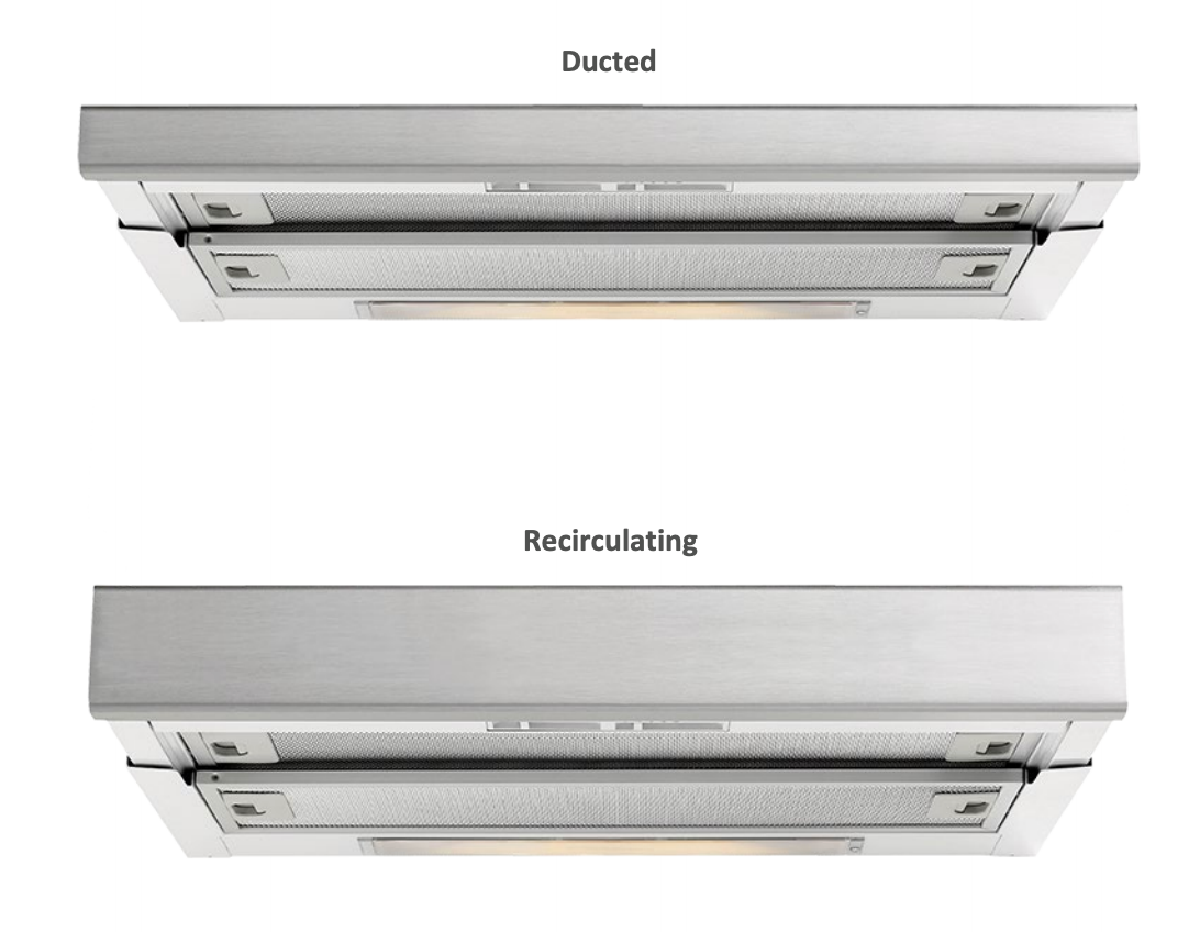 Baumatic Geh6017 60Cm Slideout Rangehood Recirculating Rangehoods