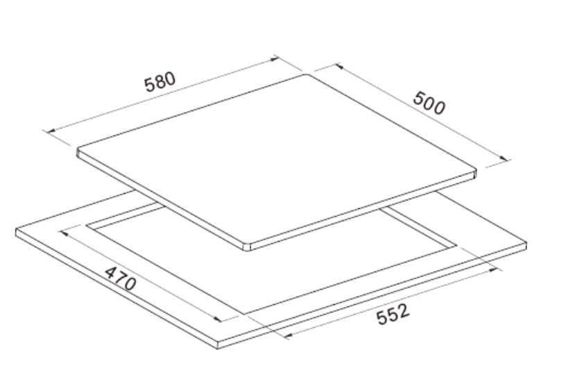 Arc Gfc60 60Cm Stainless Steel Gas Cooktop