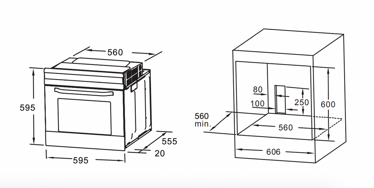 Solt GGSOMCG60 60cm Electric Oven & Gas Cooktop Bundle