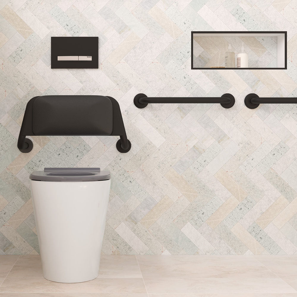 Fienza GRAB45MB Accessible Care 450mm Grab Rail, Matte Black