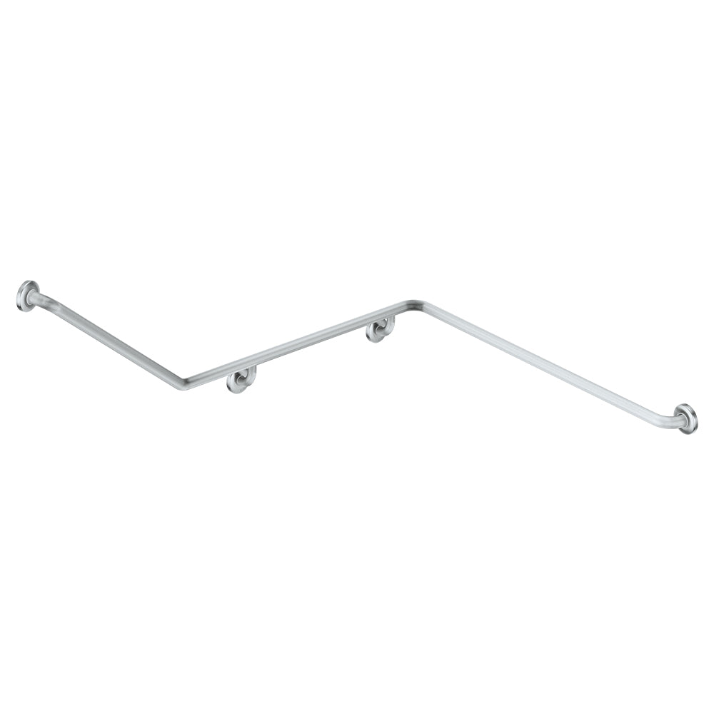 Fienza GRAB7094111R 140° Accessible Right-Hand Grab Rail, Stainless Steel