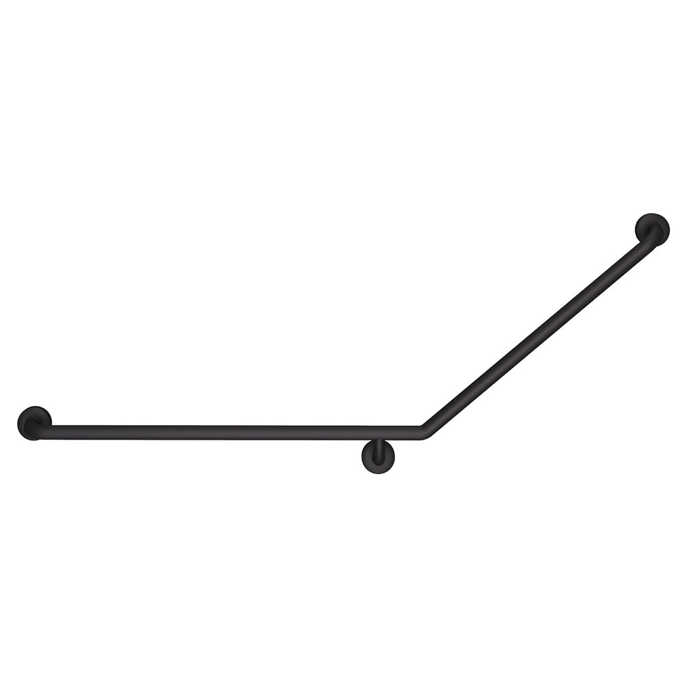 Fienza GRAB9070LMB 40° Accessible Care Left-Hand Grab Rail, Matte Black