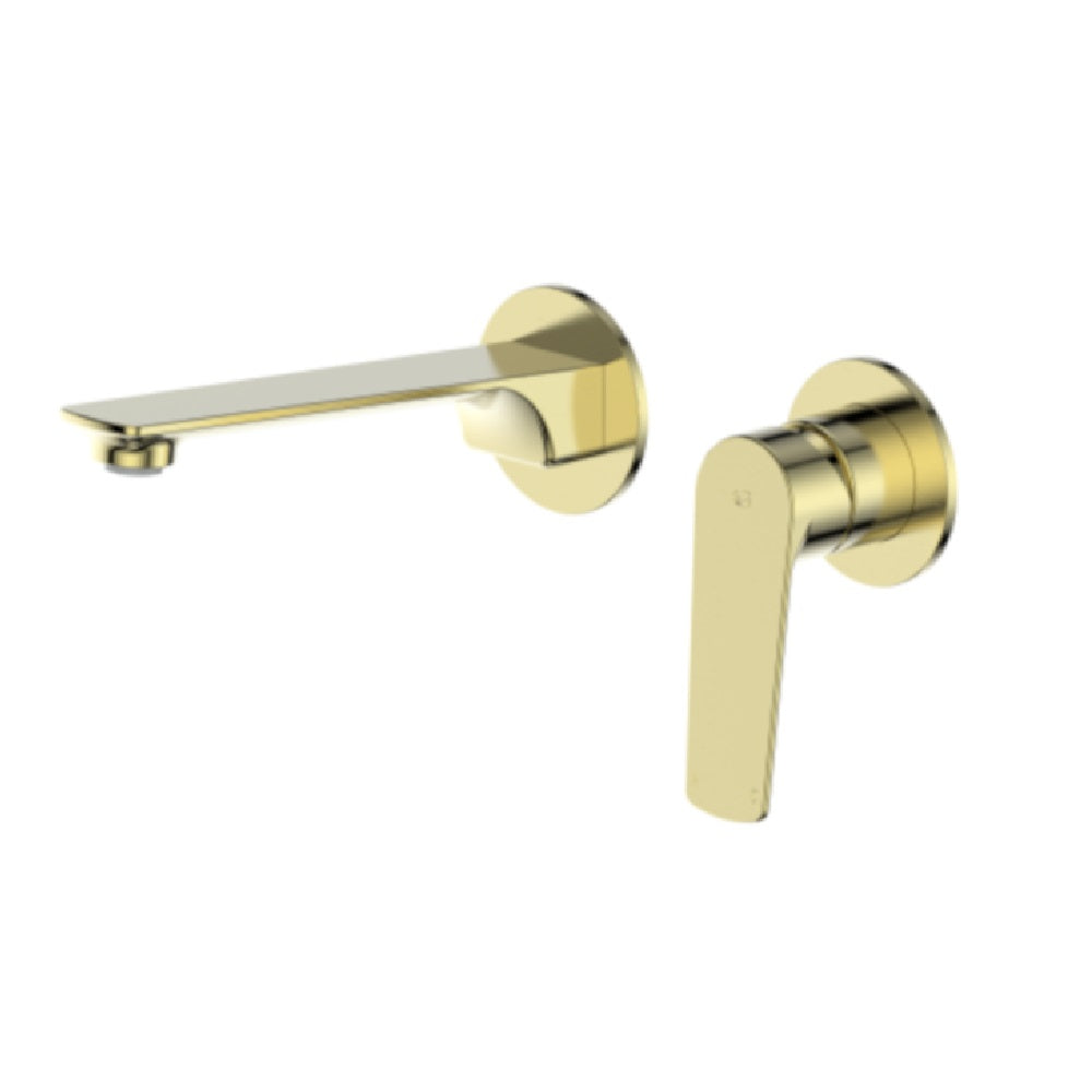 Greens Novi Wall Basin Mixer, PVD Brushed Brass, LF24203520BB