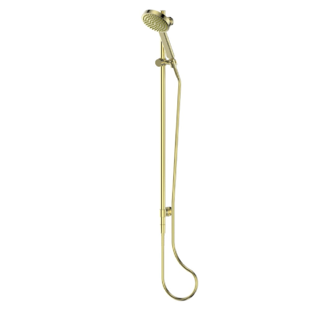 Greens Lavish Brass Rail Shower, PVD Brushed Brass, 239100BB