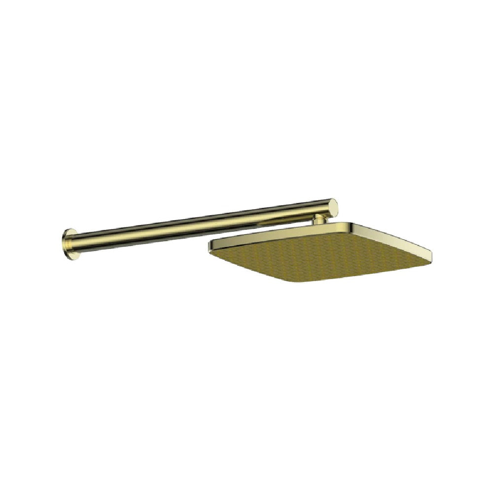 Greens Glide Syntra Rainboost Wall Shower, PVD Brushed Brass, 67300BB