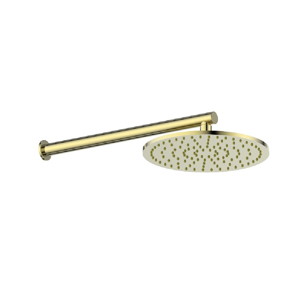Greens Lavish Brass Wall Shower, PVD Brushed Brass, 239102BB