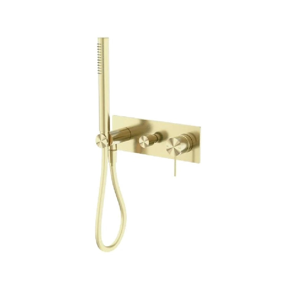 Nero Mecca Shower Mixer Diverter System Brushed Gold NR221912EBG