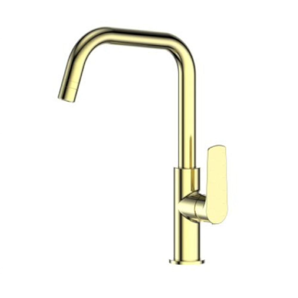 Greens Novi Sink Mixer Gooseneck with Smart Aerator, PVD Brushed Brass, LF24203540BB