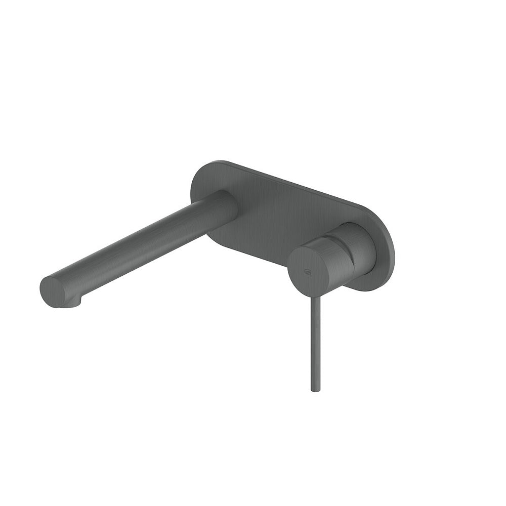 Greens Maci Wall Basin Mixer with Plate, Gunmetal, 212025219