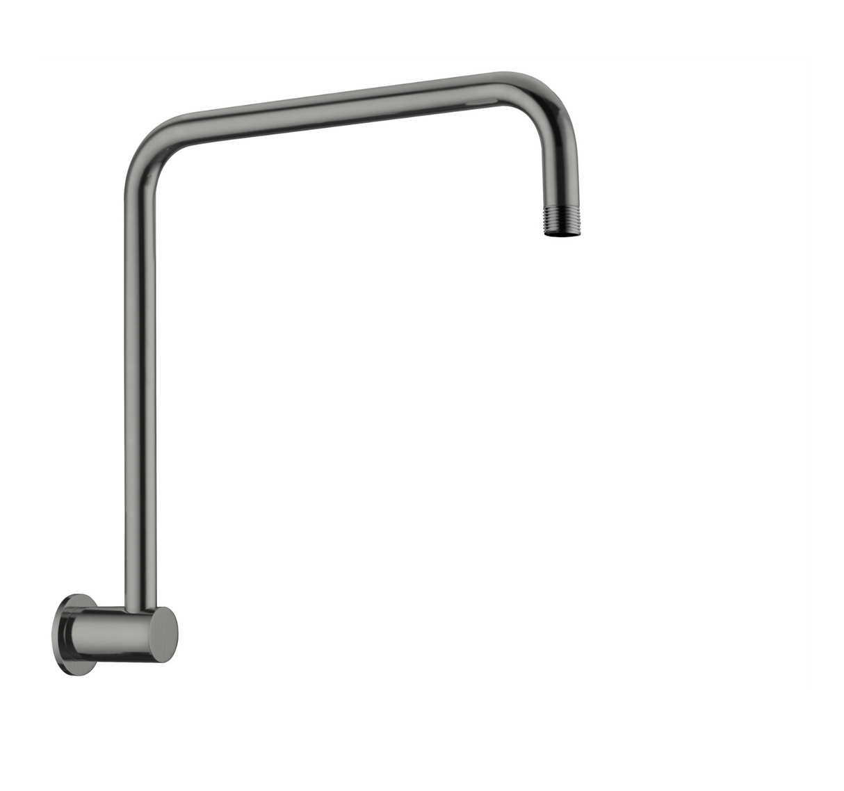 Nero NR506GM Round Swivel Shower Arm - Gunmetal Grey