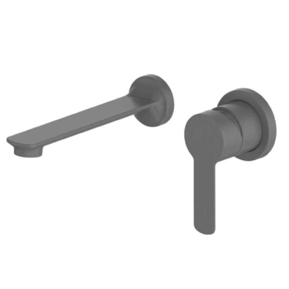 Greens Astro Ii Wall Basin Set, PVD Gunmetal, LF251370GM