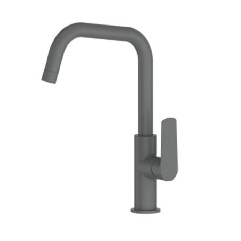Greens Novi Sink Mixer Gooseneck with Smart Aerator, PVD Gunmetal, LF24203540GM
