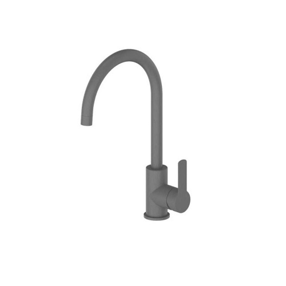 Greens Astro Ii Gooseneck Sink Mixer, PVD Gunmetal, LF254283GM