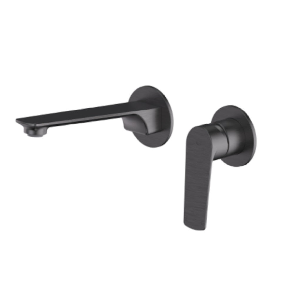 Greens Novi Wall Basin Mixer, PVD Gunmetal, LF24203520GM