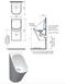 Caroma H2ZERO Cube Waterless Urinal - Special Order