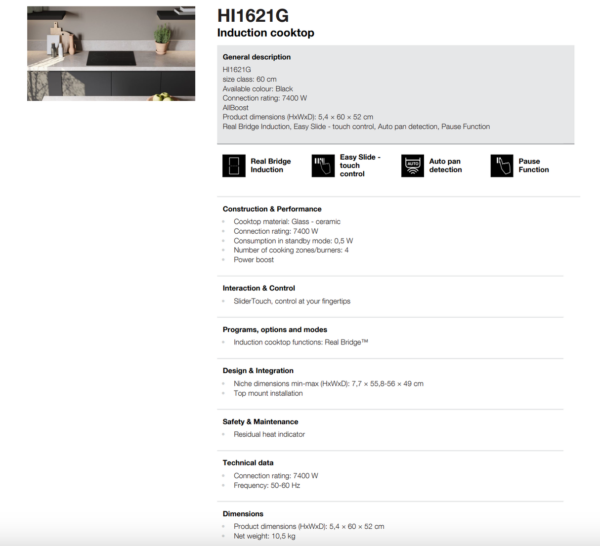 ASKO AO06 Bundle OP8637A 60cm Pyrolytic Oven, HI1621G 60cm Induction Cooktop & Undermount Rangehood - Factory Seconds