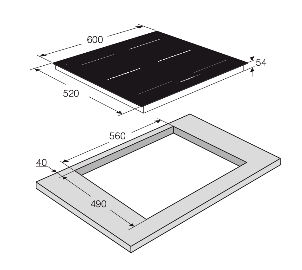 ASKO 60cm Induction 4 Burner Cooktop HI1631G - ASKO Seconds Discount