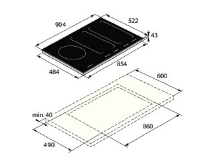 ASKO 90cm Pro Series Induction Cooktop HI1975G - Ex Display Discount