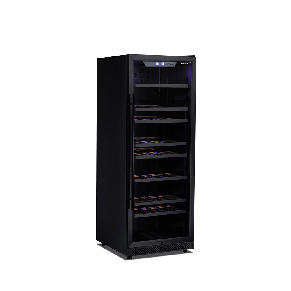 Husky Riserva 380L Single Zone Freestanding Wine Fridge in Matt Black HUSWS128SMBZY