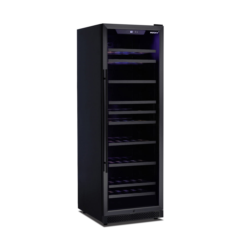 Husky Riserva 450L Single Zone Freestanding Wine Fridge in Matt Black HUSWS168SMBZY