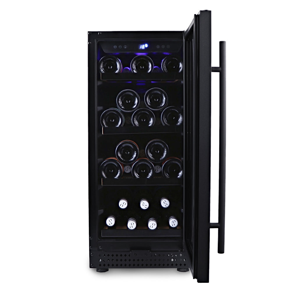 Husky Riserva 80L Single Zone Wine Fridge in Matt Black HUSWS33SMBZY