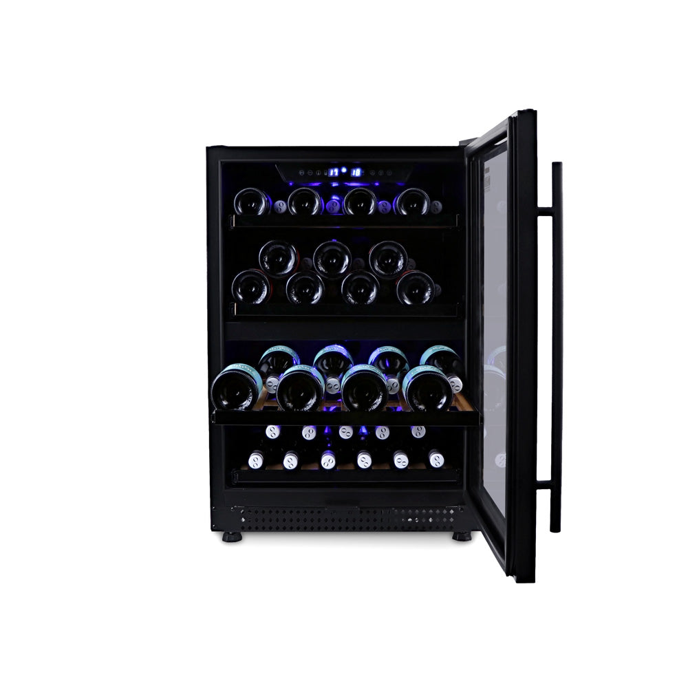 Husky Riserva 154L Dual Zone Wine Fridge in Matt Black HUSWS54DMBZY