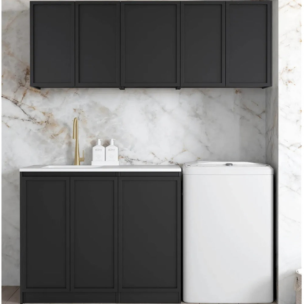 Otti LA-1715B-BOHB-MW Hampshire Laundry Kit 1715B Black / Matte White Top