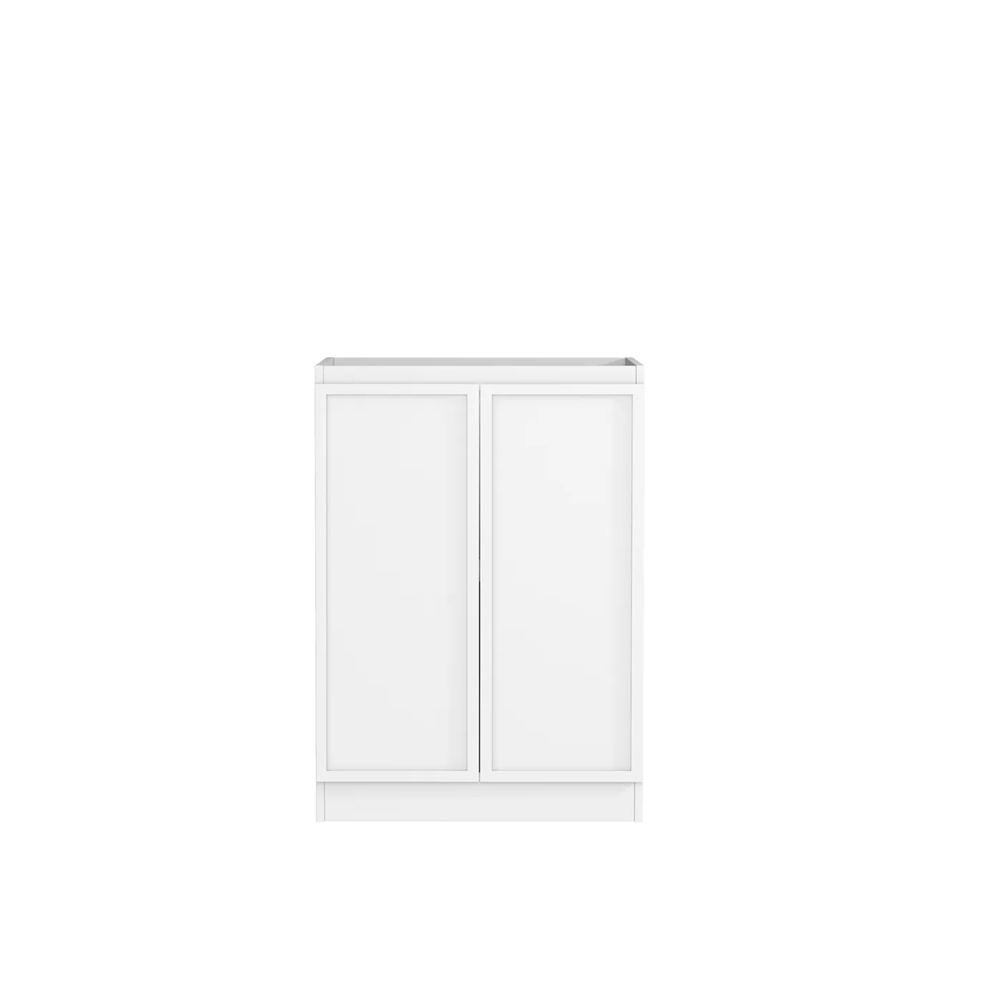 Otti LA-1300-BOHW-MW Hampshire Laundry Cabinet, 1300mm, White / Matte White Top