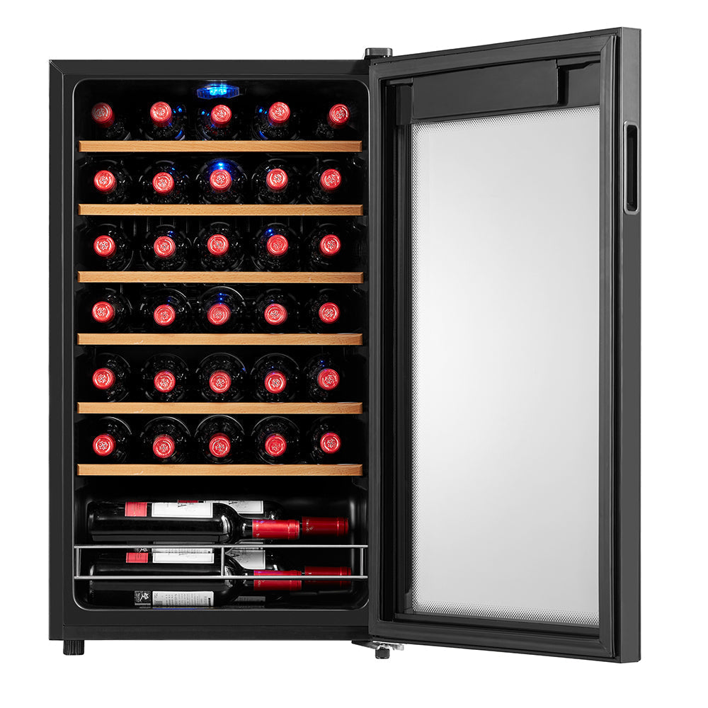 Husky Vino Pro 93L Single Zone Wine Fridge In Black Door Trim HUSWC93SBK