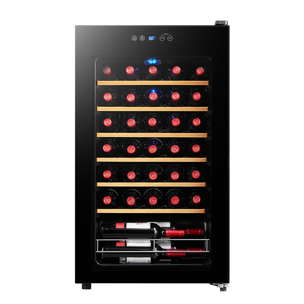 Husky Vino Pro 93L Single Zone Wine Fridge In Black Door Trim HUSWC93SBK