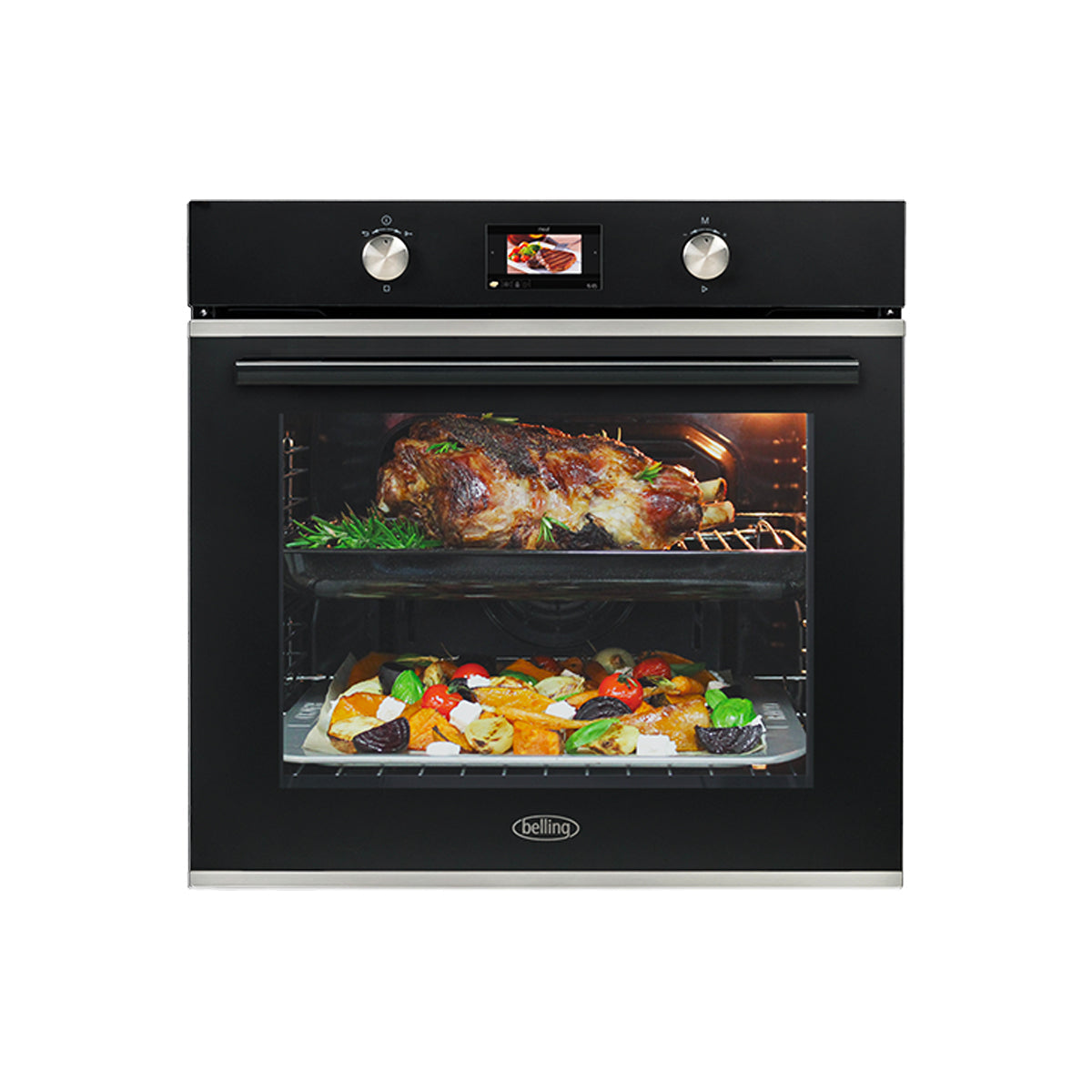 Belling Ib6010Frc 60Cm Smart Screen Readycook Black Glass Electric Oven - Sale Oven