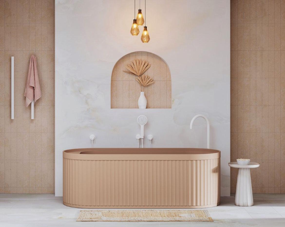 Fienza ST20-1700D Minka Solid Surface Bath, 1700mm, Dusk