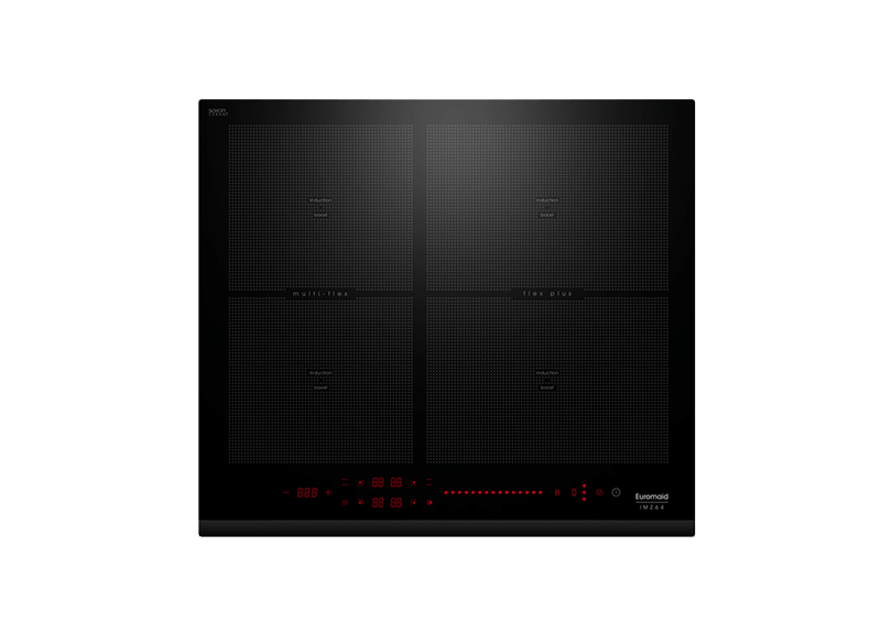 Euromaid IMZ64 60cm Induction Cooktop With 4 Zones and Multi-Flex, Black - Ex Display Discount